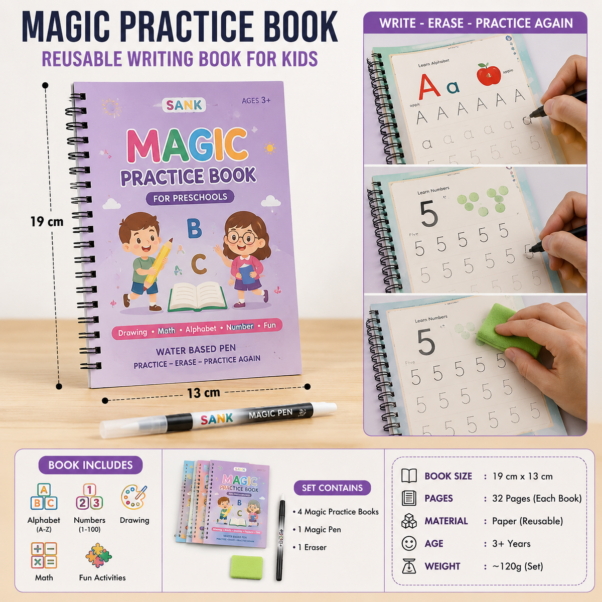 Magic Practice Copy Book